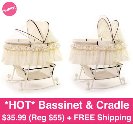 *HOT* $35.99 (Reg $55) Portable Bassinet & Cradle + FREE Shipping