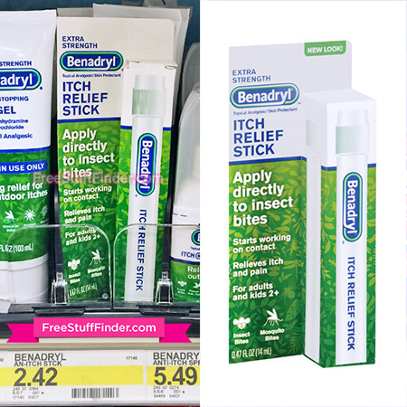 $0.76 (Reg $3) Benadryl Itch Relief Stick at Target