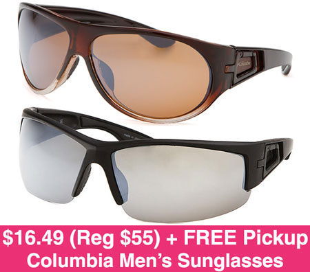 *HOT* $16.49 (Reg $55) Columbia Men’s Sunglasses + FREE Pickup
