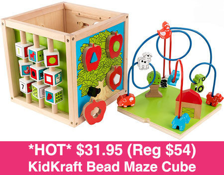 *HOT* $31.95 (Reg $54) KidKraft Bead Maze Cube