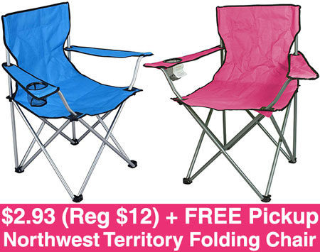 *HOT* $2.93 (Reg $12) Northwest Territory Folding Chair + FREE Pickup