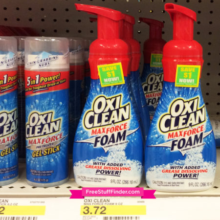 $0.24 (Reg $3.72) OxiClean MaxForce Foam at Target