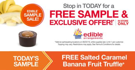 FREE Sample Salted Caramel Banana Fruit Truffle