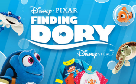 FREE $5 Disney Store Coupon WYB Finding Dory Movie Ticket