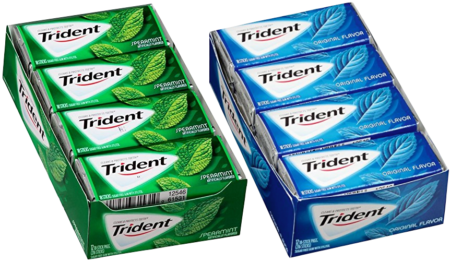$0.56 per pack Trident 12-Pack Mint Gum (Stock Up!)