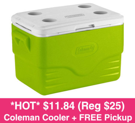 *HOT* $11.84 (Reg $25) Coleman Cooler + FREE Store Pickup