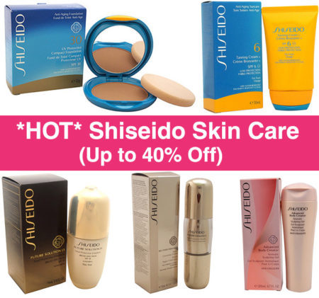 *HOT*  Up to 40% Off Shiseido Skin Care on Zulily