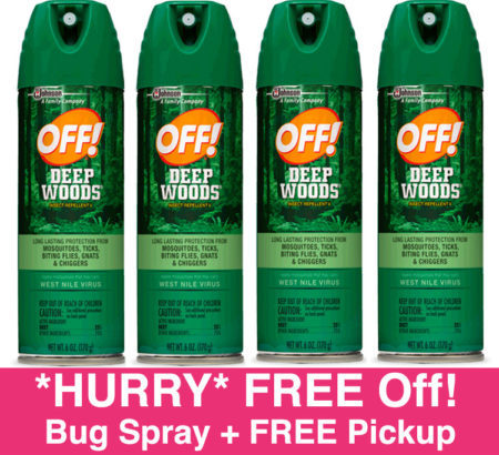 *HOT* FREE Off Bug Spray + FREE Pickup (Ends TONIGHT!)