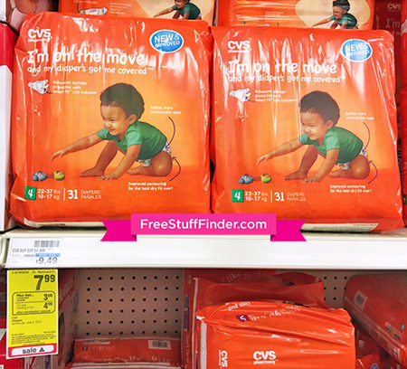 $3.99 (Reg $8) CVS Jumbo Pack Diapers