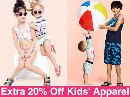 *HOT* Extra 20% Off Kids' Apparel ($6.39 Rash Guards)
