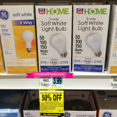 $1.49 (Reg $4) Home Light Bulb at Rite Aid (No Coupons!)