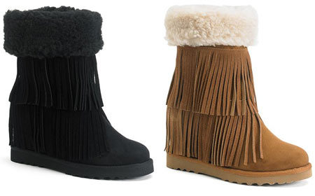 $12.59 (Reg $90) Women’s Fringe Boots (Kohl's Cardholders)