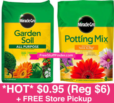 *HOT* $0.95 (Reg $6) Miracle-Gro Soil + Free Store Pickup