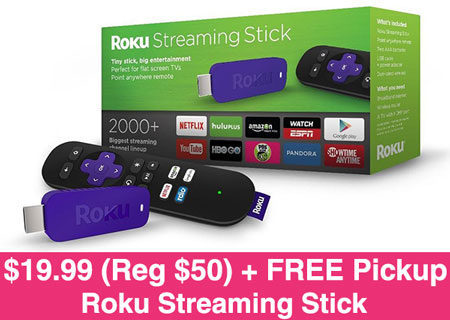 *HOT* $19.99 (Reg $50) Roku Streaming Stick + FREE Shipping