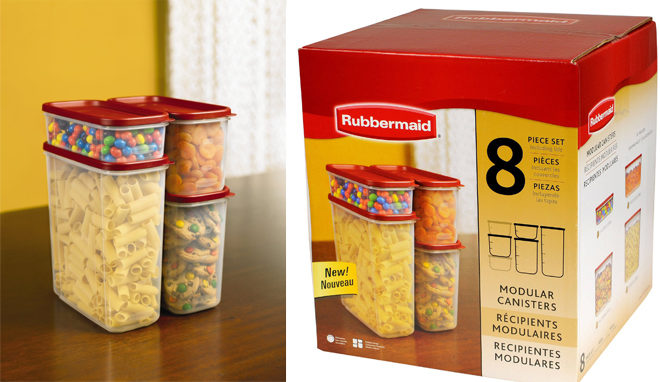 $15.97 (Reg $23) Rubbermaid 8-Piece Modular Canisters (Best Price!)