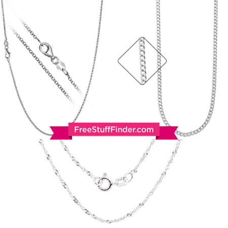 $4.99 (Reg $60) Sterling Silver Necklace + FREE Shipping