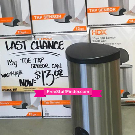 $13.02 (Reg $50) Tap Sensor Trash Can at Home Depot