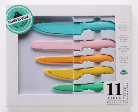 $12.74 (Reg $40) Farberware 11-Piece Resin Knife Set (7/11 Only)