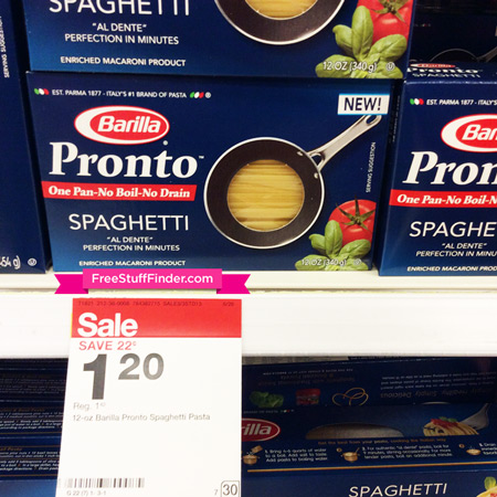 *HOT* $0.65 (Reg $1.42) Barilla Pronto Pasta at Target