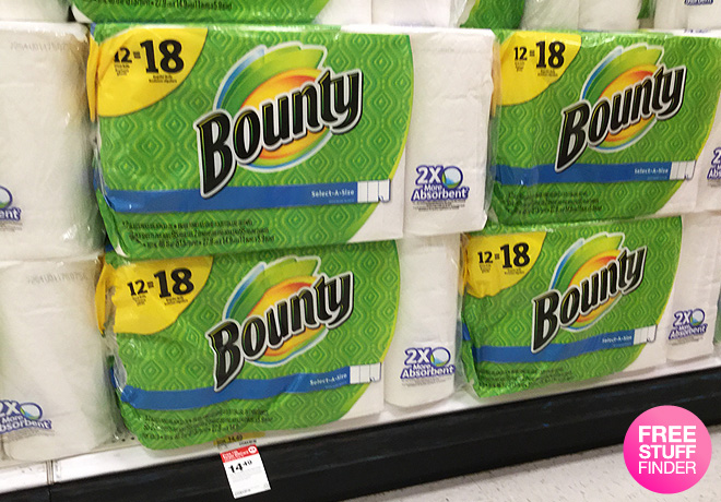 *HOT* $6.74 (Reg $14.49) Bounty Paper Towels at Target ($0.56 Per GIANT Roll!)