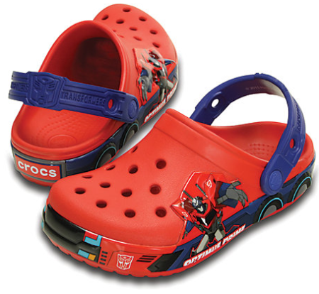 $13.99 (Reg $35) Kid's Glow-In-the-Dark Transformers Clog