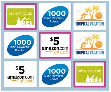 Dial rewards