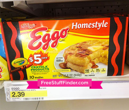 FREE $5.00 Crayola Gift Card w/ Purchase of Eggo Waffles