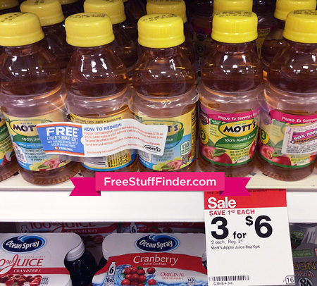 *HOT* $1.90 Mott's Apple Juice 6-Packs + FREE $9 Movie Ticket