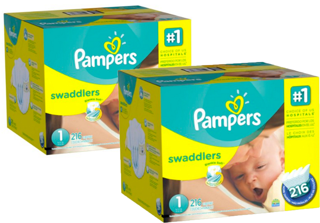 $18.47 Pampers Swaddlers Size 1 Diapers + FREE Shipping (Only $0.09 Per Diaper!)
