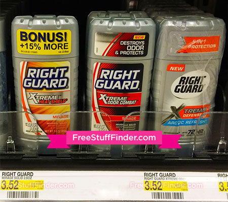 $1.52 (Reg $3.52) Right Guard Xtreme Deodorant at Target