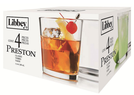 $2.91 (Reg $8) Libbey 4-Piece Glasses + Free Store Pickup