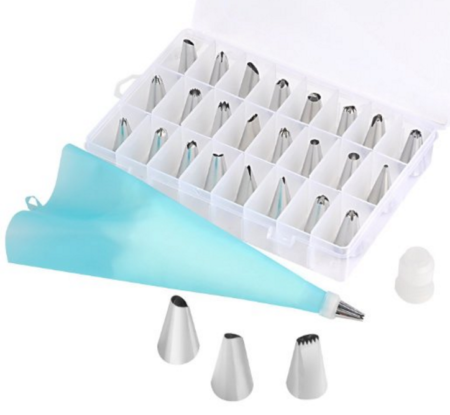 $9.99 (Reg $25) 27-Piece Cake Decorating Kit