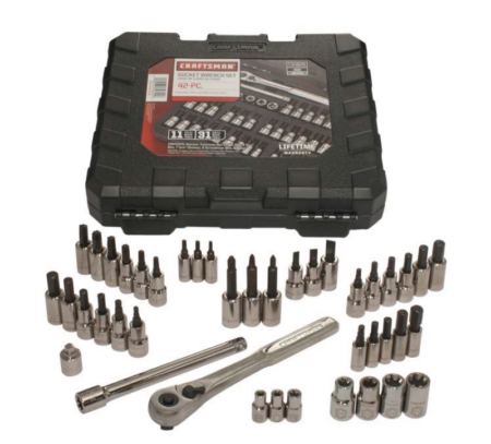 $29.99 (Reg $100) 42-Pc Socket Wrench Set + Free Pickup