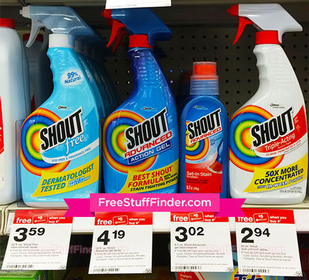 *HOT* $0.75 (Reg $3) Shout Stain Remover at Target