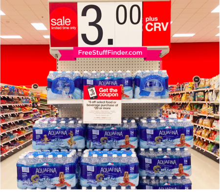 $2.28 (Reg $5) Aquafina 24-Pack Bottled Water at Target