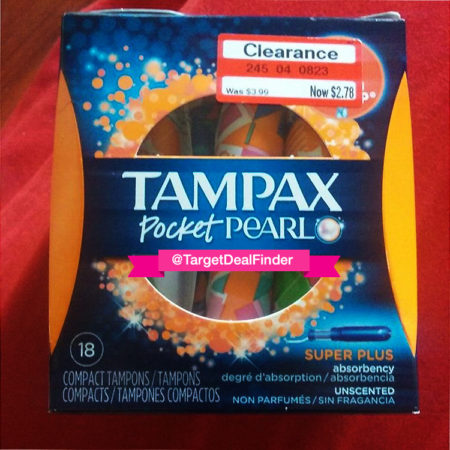 $1.03 (Reg $3.99) Tampax Pocket Pearl at Target