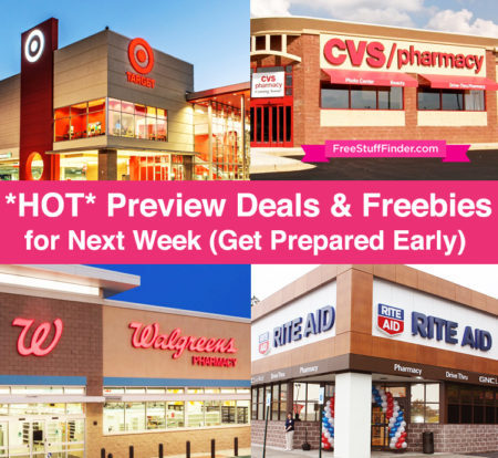 Preview Next Week's Deals: Target, CVS, Walgreens, Rite Aid - Get Ready!