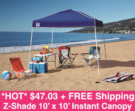 *HOT* $42.76 (Reg $80) Z-Shade Instant Canopy + FREE Pickup