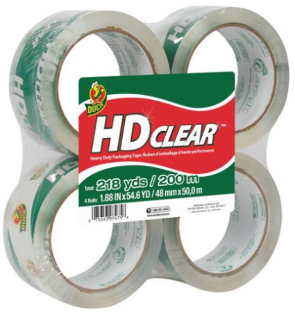 $1.62 Per Roll Duck Brand Packaging Tape + FREE Pickup