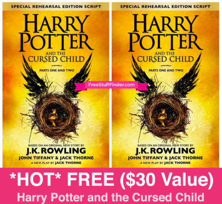 FREE Harry Potter & The Cursed Child Hardcover ($30 Value!)