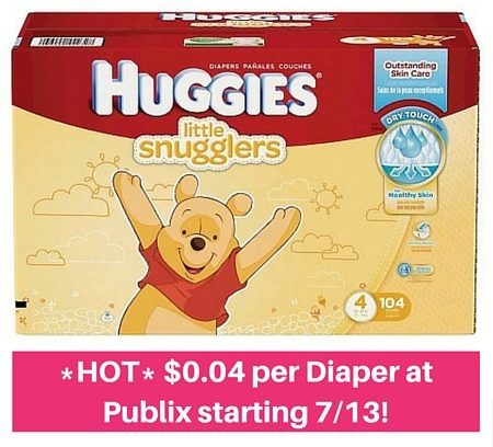 *HOT* $7.99 (Reg. $20) Huggies Diapers at Publix (Week 7/13)