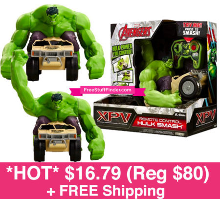 *HOT* $16.79 (Reg $80) Hulk Smash RC Car + FREE Shipping