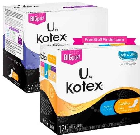 $1.58 (Reg $5.69) U by Kotex Pads + Free Shipping