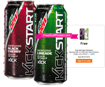 Kroger Friday Freebie: FREE Mountain Dew Kickstart (7/22)