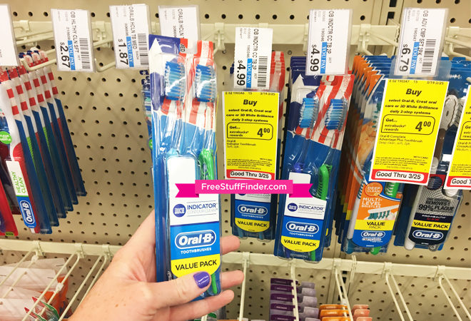 *HOT* $0.49 (Reg $5) Oral-B Toothbrush 2-Pack at CVS