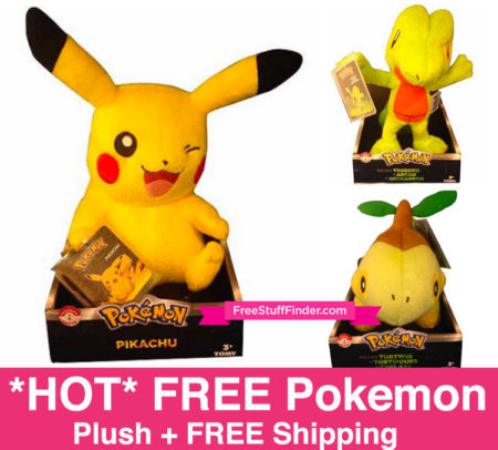 *HOT* FREE Pokemon Plush + FREE Shipping