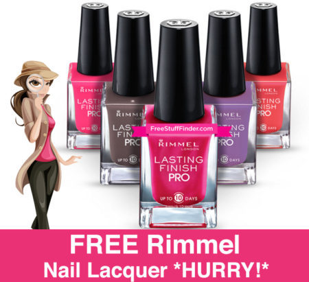Possible FREE Rimmel Nail Lacquer (Ends 7/11!)