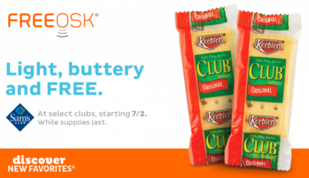 Free Keebler Club Crackers at Sam’s Club