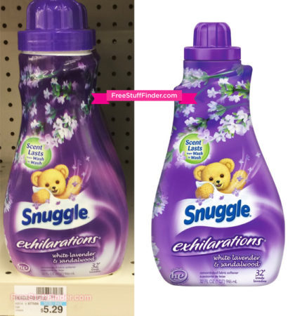 $1.65 (Reg $5.29) Snuggle Exhilarations Softener at CVS