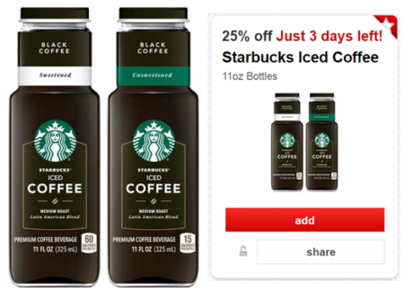 Possible $9.51 Moneymaker Starbucks Iced Coffee at Target